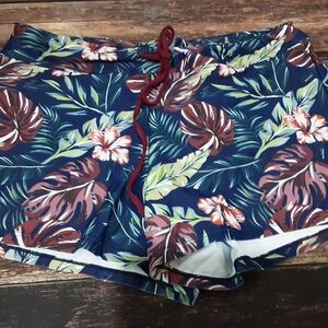 Women’s Floral Navy Swim Shorts